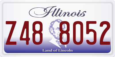 IL license plate Z488052