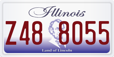IL license plate Z488055