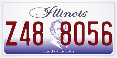 IL license plate Z488056