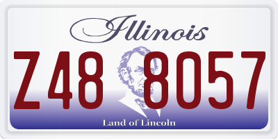 IL license plate Z488057