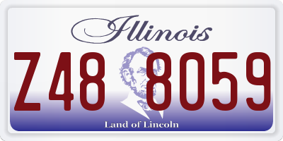 IL license plate Z488059