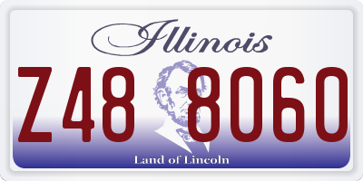 IL license plate Z488060
