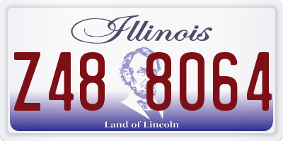 IL license plate Z488064