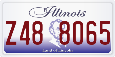 IL license plate Z488065