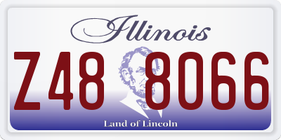 IL license plate Z488066