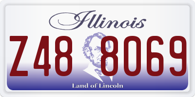 IL license plate Z488069