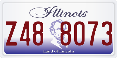 IL license plate Z488073