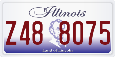 IL license plate Z488075