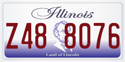 IL license plate Z488076