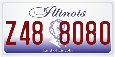 IL license plate Z488080