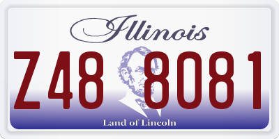 IL license plate Z488081