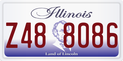 IL license plate Z488086