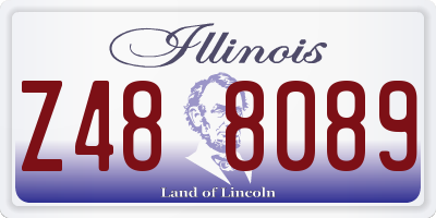 IL license plate Z488089
