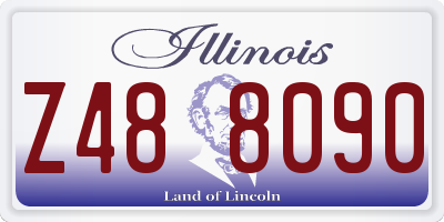 IL license plate Z488090
