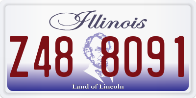 IL license plate Z488091
