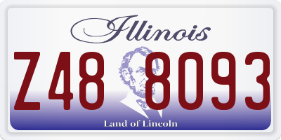 IL license plate Z488093