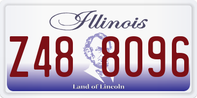 IL license plate Z488096