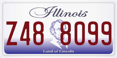 IL license plate Z488099