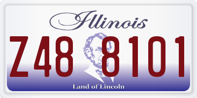 IL license plate Z488101