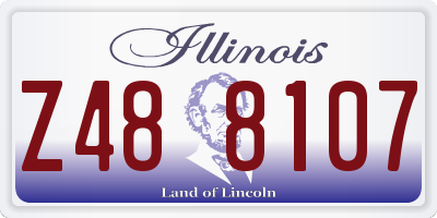 IL license plate Z488107