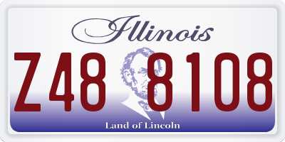 IL license plate Z488108