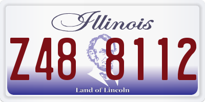 IL license plate Z488112