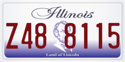 IL license plate Z488115