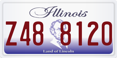 IL license plate Z488120