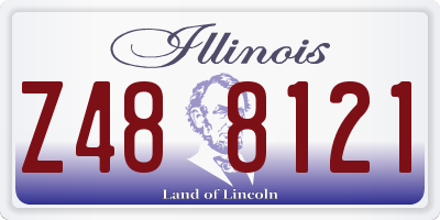IL license plate Z488121