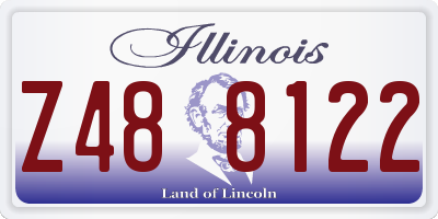 IL license plate Z488122