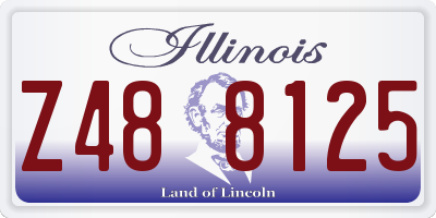 IL license plate Z488125