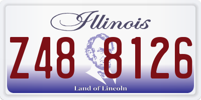 IL license plate Z488126