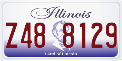 IL license plate Z488129