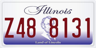 IL license plate Z488131