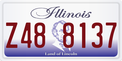 IL license plate Z488137