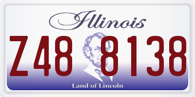 IL license plate Z488138