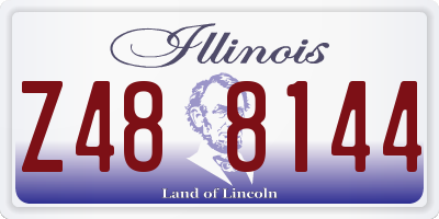 IL license plate Z488144
