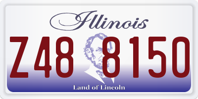 IL license plate Z488150