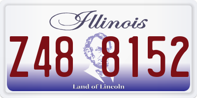 IL license plate Z488152