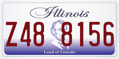 IL license plate Z488156