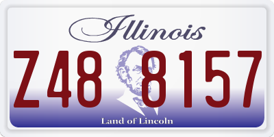 IL license plate Z488157