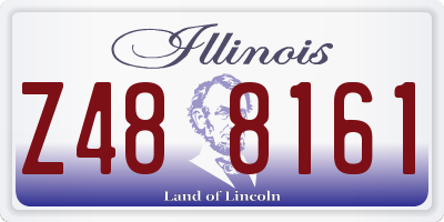 IL license plate Z488161
