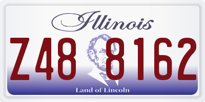 IL license plate Z488162