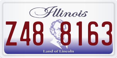 IL license plate Z488163