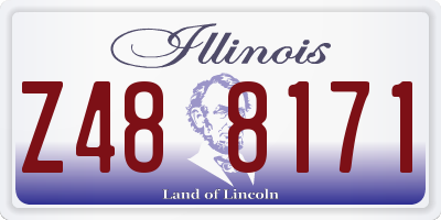IL license plate Z488171
