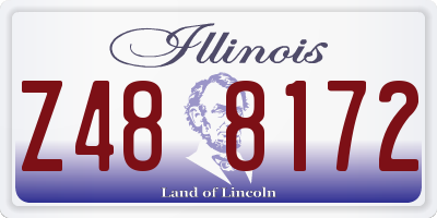 IL license plate Z488172