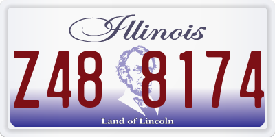 IL license plate Z488174