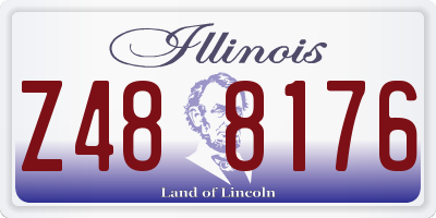 IL license plate Z488176