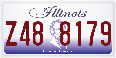 IL license plate Z488179