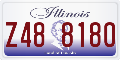 IL license plate Z488180